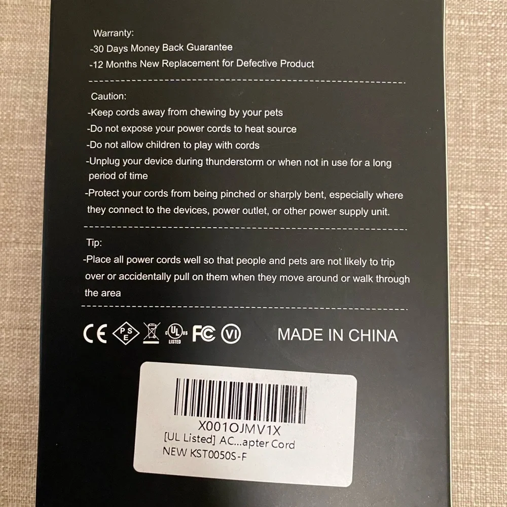 Superer UL AC Adapter